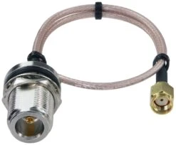 Pigtail RPSMA/N-Buchse 30cm, Impedanz 50 Ohm
