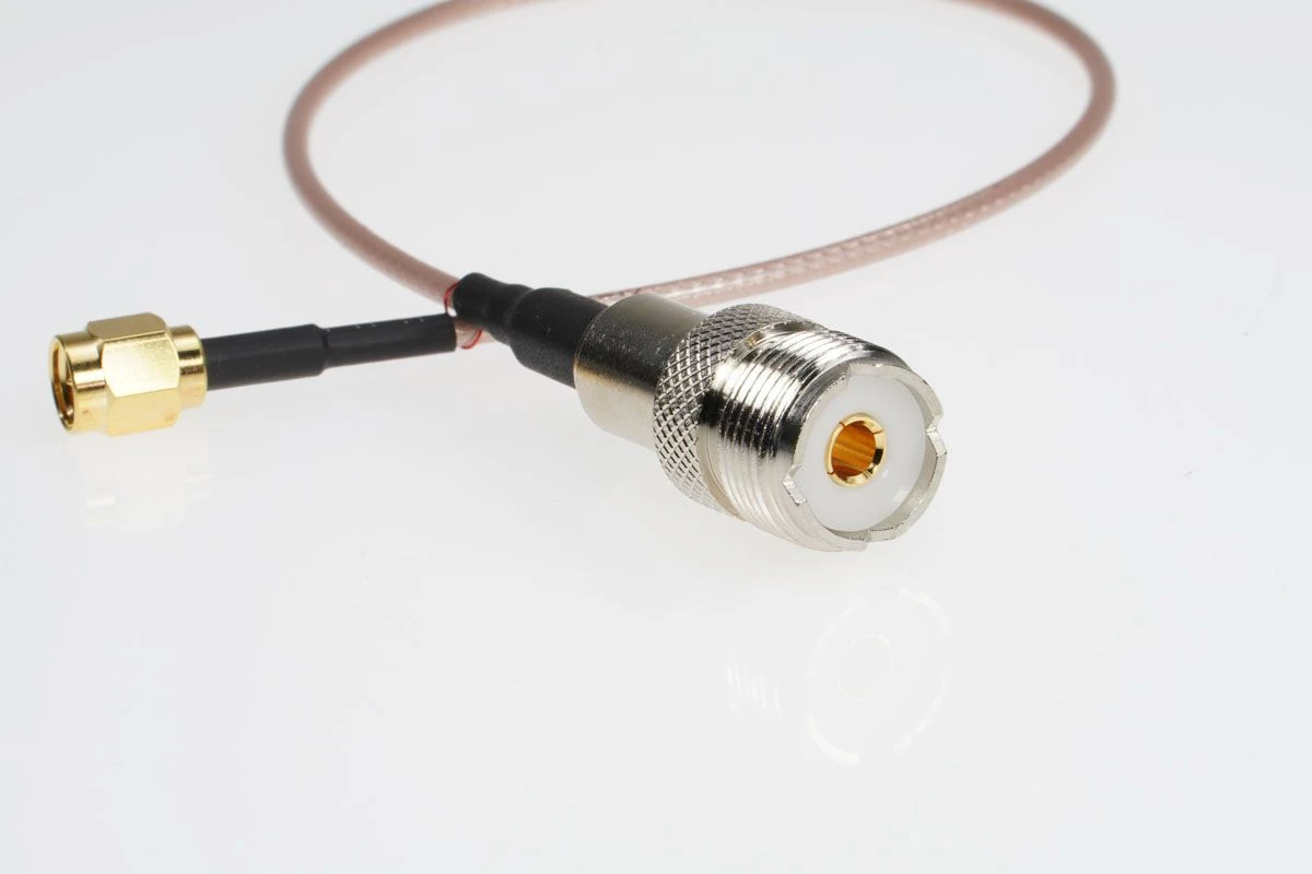 Pigtail SMA-Stecker/PL-Buchse, 20 Cm, Impedanz 50 Ohm 2 Pigtail SMA-Stecker/PL-Buchse, 20 Cm, Impedanz 50 Ohm – Bild 2