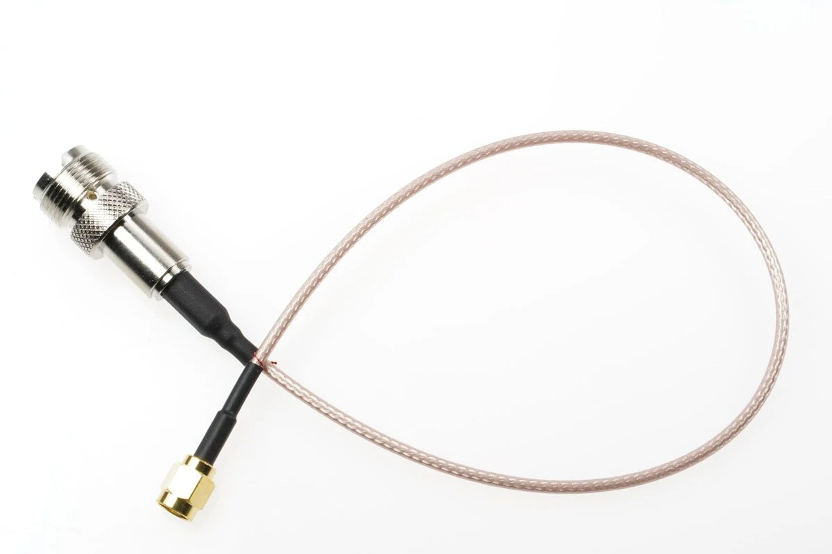 Pigtail SMA-Stecker/PL-Buchse, 20 Cm, Impedanz 50 Ohm 1 Pigtail SMA-Stecker/PL-Buchse, 20 Cm, Impedanz 50 Ohm