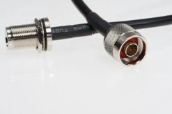 Kabel N-Stecker/N-Einbaubuchse, 50cm H-155, Impedanz 50 Ohm