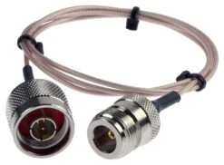 Fensterdurchführung N-Stecker/N-Buchse, 80cm RG-178, Impedanz 50 Ohm