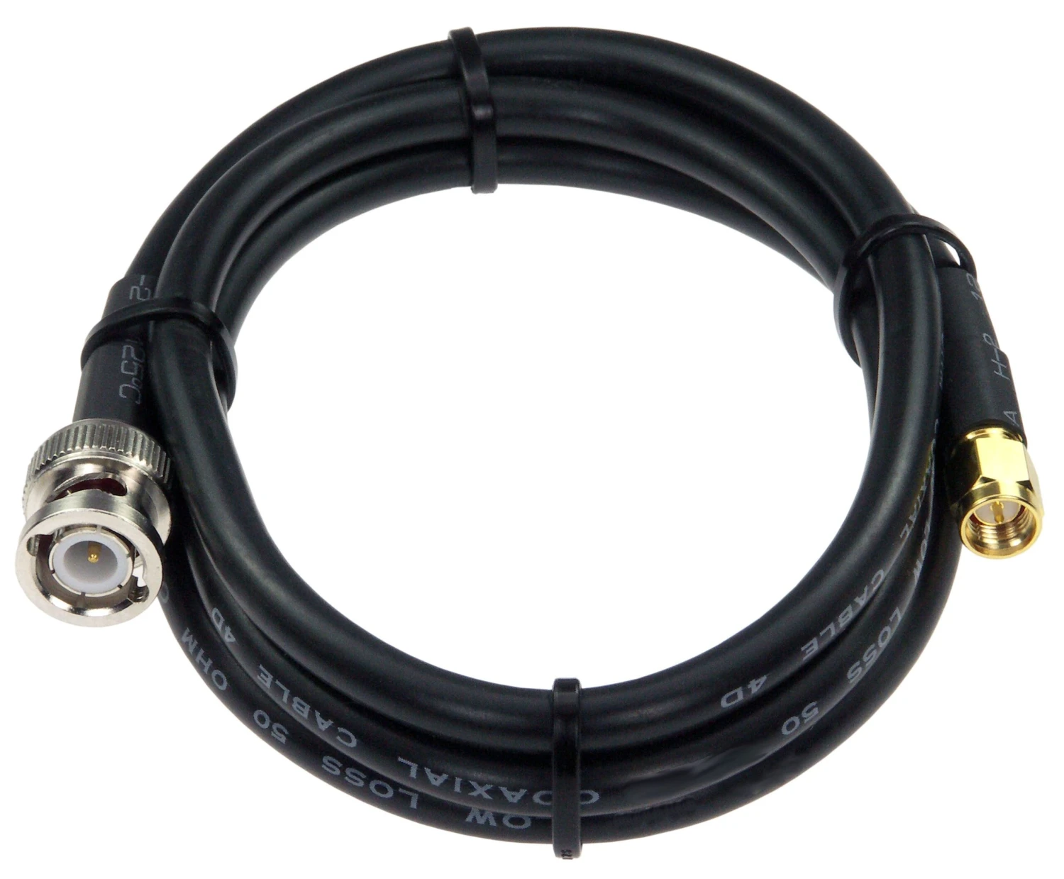 Kabel BNC-Stecker/SMA-Stecker, 1m H-155, Impedanz 50 Ohm 2 Kabel BNC-Stecker/SMA-Stecker, 1m H-155, Impedanz 50 Ohm – Bild 2