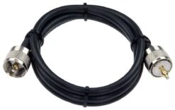 Sortiment 5 Stk. Kabel PL/PL 2x1m, 2x50cm, 1x2m, Impedanz 50 Ohm