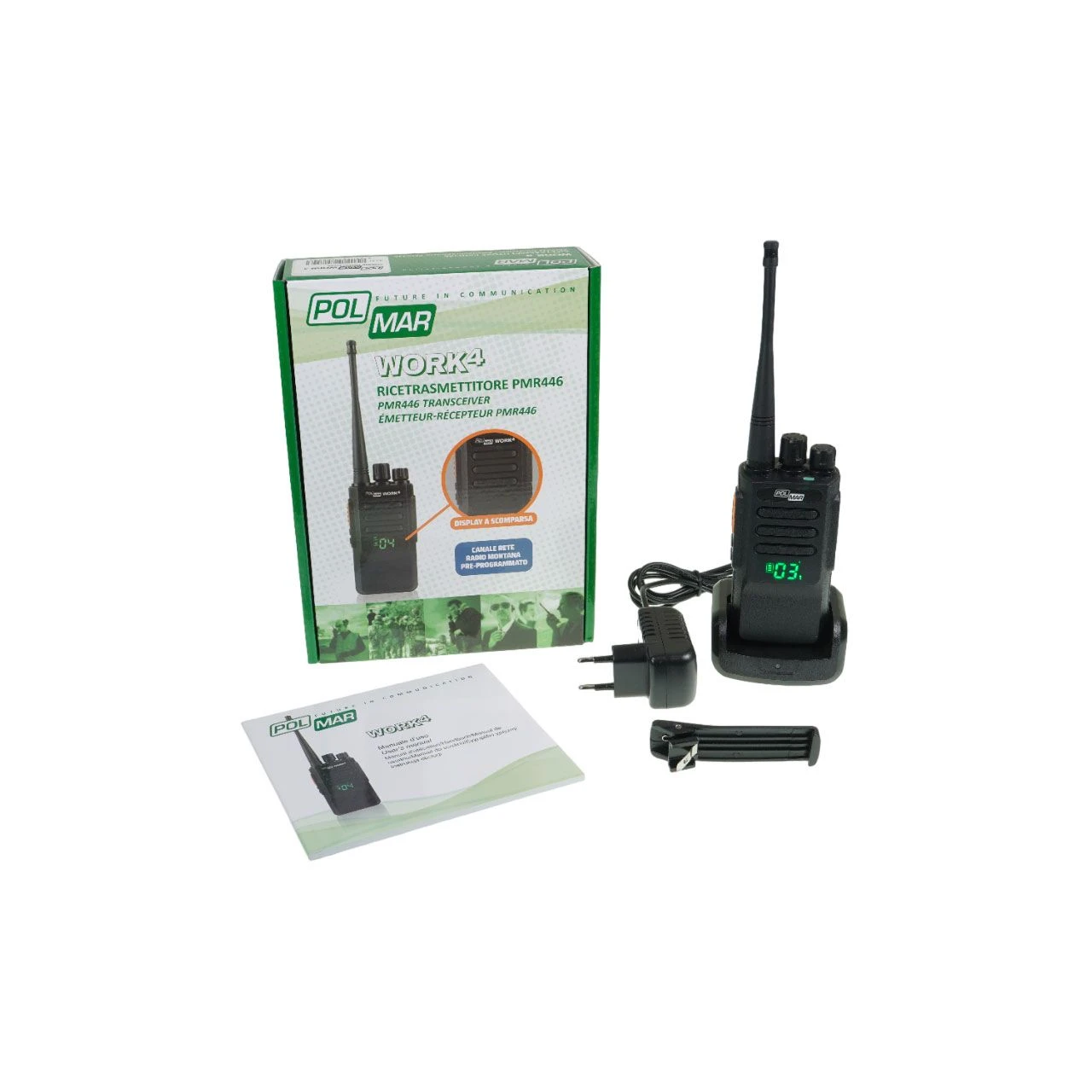 POLMAR WORK4 PMR446 Handfunkgerät 2 POLMAR WORK4 PMR446 Handfunkgerät – Bild 2